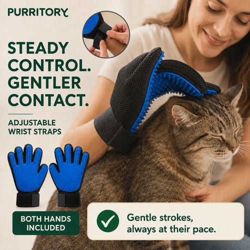 TenderGloves - Less struggle. More comfort. Peaceful golden years for your senior cat. (Includes Both Hands)