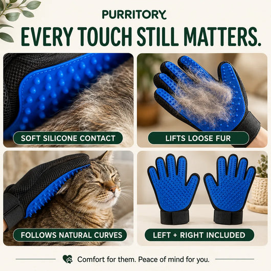 TenderGloves - Less struggle. More comfort. Peaceful golden years for your senior cat. (Includes Both Hands)