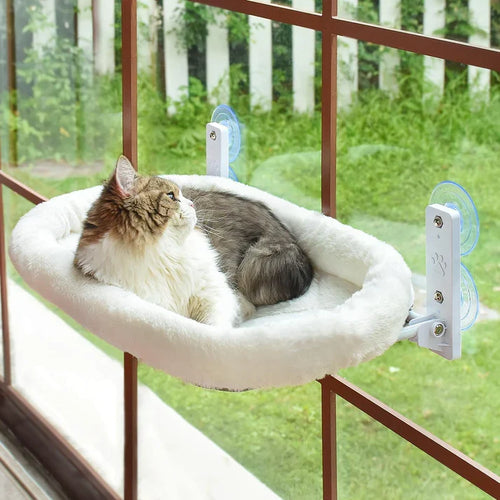 Cordless Cat Window Perch | Suction Cup Hammock