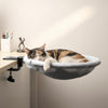 Desk-Mounted Cat Bed | Clamp-On Hammock, Faux Fur