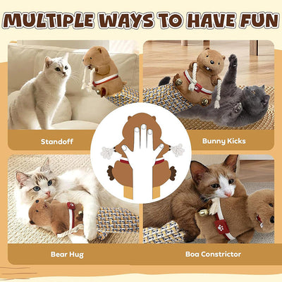 Cat Wrestling Glove | Plush Mouse Puppet Toy