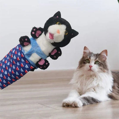 Interactive Cat Play Glove | Plush Cat Puppet
