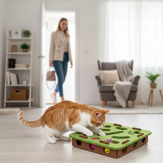 Cat Puzzle Box | Scratch Pad with Raised Nail Files