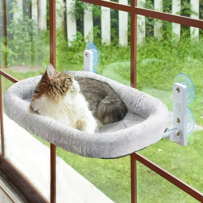 Cordless Cat Window Perch | Suction Cup Hammock